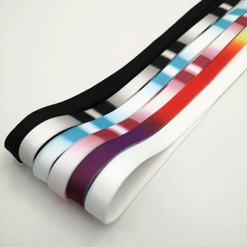 Werkseitig Neueste Design-Sportschuhe verwenden 12 mm breite flache weiße Schnürsenkel