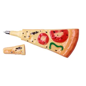 韩国文具披萨热狗面包圆珠笔工艺笔冰箱圆珠笔