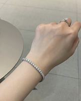 Brazalete de Tenis con Diamantes Completos en Oro de 18K |   Diamantes Cultivados en Laboratorio, Engaste de Una Sola Hilera, Unisex, Lujo, Suministro Directo de Fábrica
