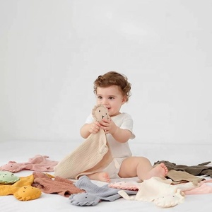 <span class=keywords><strong>Doudou</strong></span> Bébé en Coton, Jouet de Sommeil Apaisant, Serviette Couverture Poupée d'Endormissement, Motif <span class=keywords><strong>Lion</strong></span> de Dessin Animé - Product Image 3
