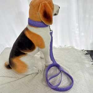 Set kerah dan tali anjing kustom desain mewah & tahan lama Premium UNTUK penggunaan sehari-hari dipersonalisasi dengan nama anjing Anda - Product Image 3