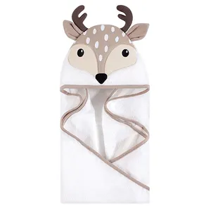 Baby hooded bath towel deer cartoon animal shape children soft sleeping bag maternal and child supplies wholesale factory