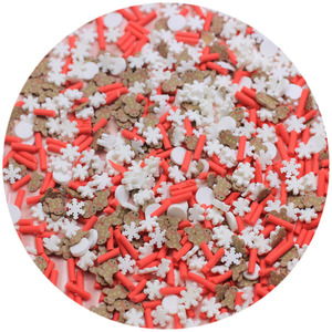 Christmas Snowflake Polymer Hot Soft <strong>Clay</strong> Sprinkles Colorful for Crafts Plastic Klei Tiny <strong>Cute</strong> Mud Particles - Product Image 2