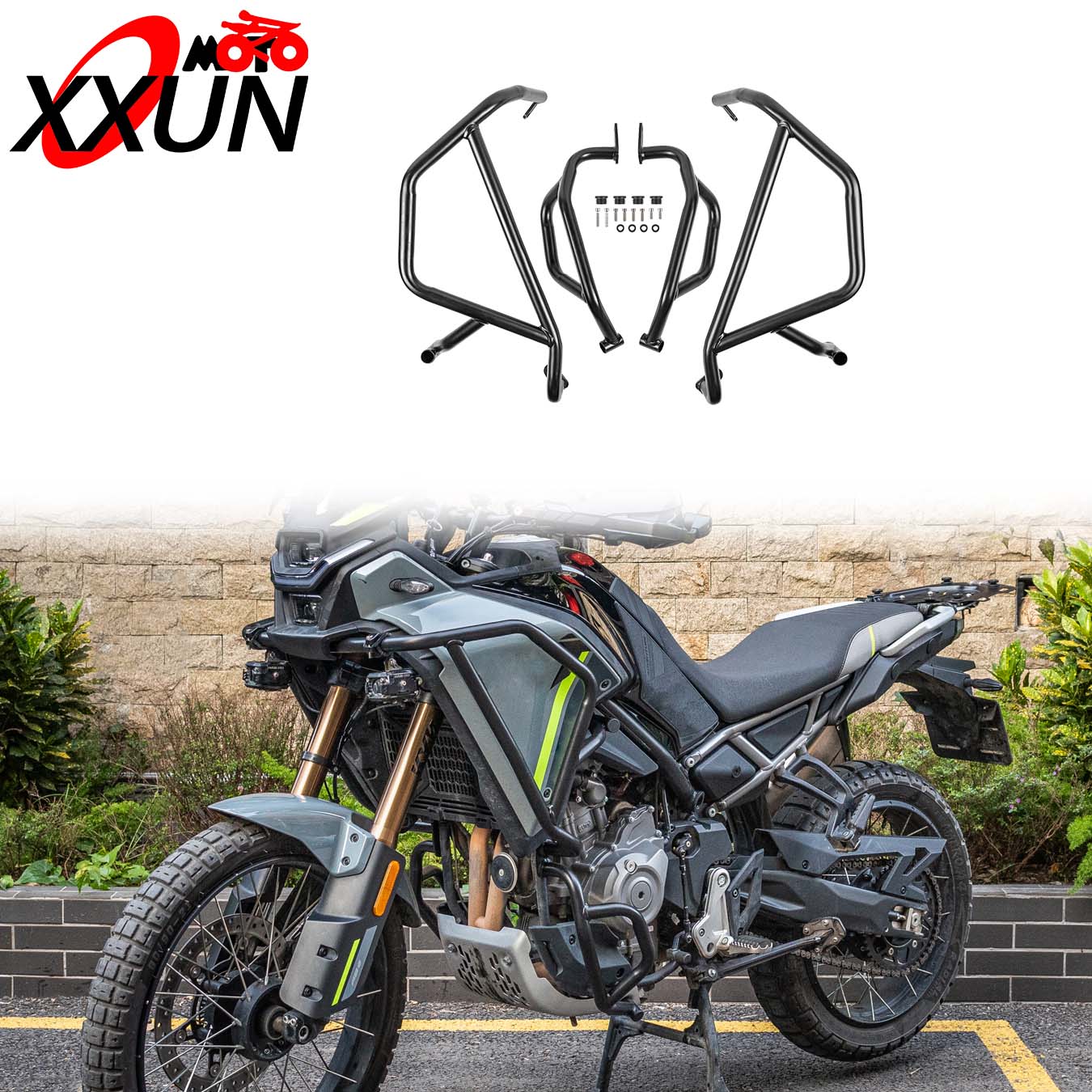 CNC Aluminum Fork Frame Sliders - Universal Motorcycle Crash Protectors (Green)