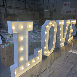 4 ฟุตยักษ์กระโจมจด<span class=keywords><strong>หมาย</strong></span> LED <span class=keywords><strong>หมาย</strong></span>เลขงานแต่งงานที่กําหนดเอง LED รัก Light Up ป้าย LED กระโจมจด<span class=keywords><strong>หมาย</strong></span> - Product Image 2