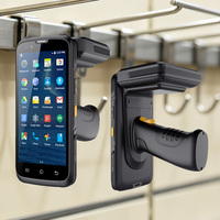 قارئ باركود محمول UHF 900 ميجاهرتز RFID مع نظام أندرويد وجهاز محمول باليد لقراءة الأكواد وتمييز الوجه وبصمة الإصبع