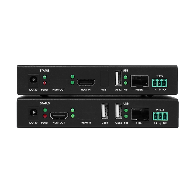 Bitvisus 4K/30Hz HDMI USB KVM Extender 100m Over IP Network with RS232 IR EDID Learning Plug and Play