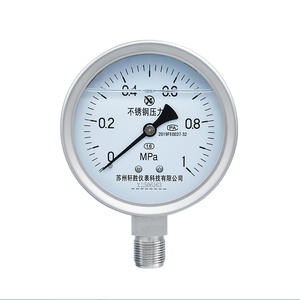 Manómetro de Acero Inoxidable Suzhou XuanSheng YNBF100H 0-1MPa M20X1.5 Analógico Resistente a Impactos - Product Image 1