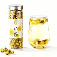 Thé aux bourgeons de chrysanthème séchés de qualité supérieure, boîte de 40g, bourgeons frais cueillis à la main, séchés au soleil naturellement, tisane florale pour la boisson quotidienne au bureau