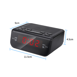 Orologio da tavolo con sveglia elettronica digitale da tavolo con radio FM multifunzionale a LED - Product Image 2