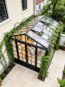 Véranda de luxe en aluminium et verre, jardin d'hiver, serre, pergola isolée, gazebo, extension de villa quatre saisons, <span class=keywords><strong>solarium</strong></span> - Product Image 1