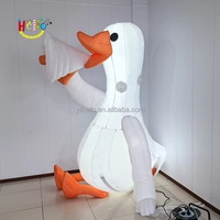 Mascotte animale gonflable sur mesure robuste avec haut-parleur intégré pour promotion de marque (OEM)