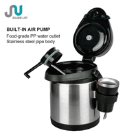 Bouteille isotherme sous vide en acier inoxydable 2,5 L avec ensemble de tasses et bombilla, portable, isolation thermique 12-24 heures, chaud/froid, vente chaude