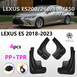 แผ่นกันโคลนล้อ Lexus สำหรับ ES ปี 2018-2023 ทำจากพลาสติก สีดำ ป้องกันล้อและยาง - Product Image 3