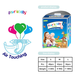 Couches-culottes jetables pour bébé avec logo personnalisé, 3 tailles, super absorbantes, pour usage de jour et de nuit - Product Image 1