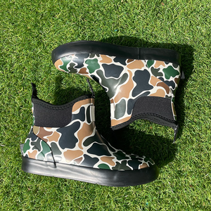 Bottes <span class=keywords><strong>de</strong></span> pluie imperméables en caoutchouc camouflage à motif personnalisé, bottes <span class=keywords><strong>de</strong></span> pont en néoprène pour activités <span class=keywords><strong>de</strong></span> plein air, pêche et bateau - Product Image 2