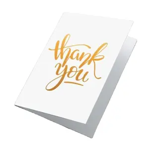 소기업용 로우 MOQ 도매 커스텀 금박 로고 스탬프 명함 웨딩 파티 초대 카드 감사 카드