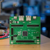 Módulo de Placa de Desarrollo de Montaje Estándar de Uso General WCH CH32V307-EVT, Convertidor Serial USB UART/SPI/I2C de Alta Velocidad