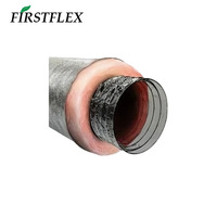 FIRSTFLEX Système CVC Industriel Conduit Flexible Isolé en Feuille d'Aluminium 6 Flex Duct Conduit Flexible de 6 Pouces