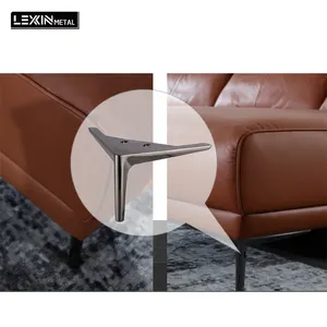 Aluminum Chair Support Gold Brass Steel Furniture Feet table legs Chrome Cabinet Metal Sofa Leg