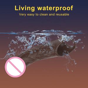 Kablosuz uzaktan kumanda silikon yetişkin ürünleri seks oyuncak Penis uzatma kollu vibratörler adam için cinsel iktidarsızlık geliştirmek - Product Image 6