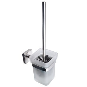 Portascopino WC da Parete CLODE-C Kamalu in Acciaio Inox e Vetro - Product Image 1