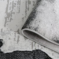 Tapis Moderne Abstrait Wilton Antidérapant en Polypropylène Noir Beige 200x290cm – Tapis Élégant pour Salon et Chambre à Coucher, Idéal pour la Décoration Intérieure