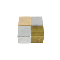 Blocs de densité de groupe de cubes (cuivre, fer, aluminium, bois) pour l'enseignement de la densité de la physique