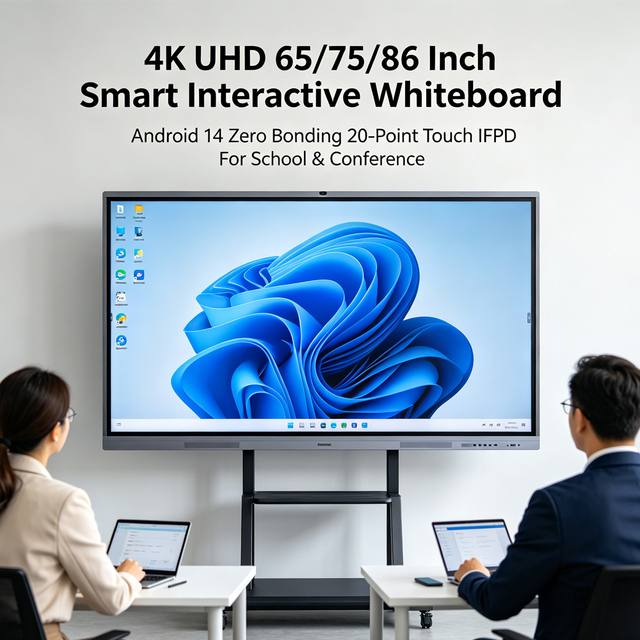 Wholesale 85 Inch 4K 20 Points Infrared Touch Screen All One Interactive Flat Panel Smart Board School&Conference OEM/ODM CE