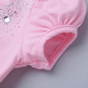 Trẻ em Bé Gái Sáng Bóng Lấp Lánh Đính Kim Cương Giả Múa Bụng Tutu Đầm Thể Dục Dụng Cụ Leotard Đầm Công Chúa - Product Image 5