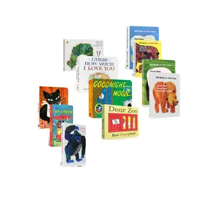 थोक 11 pcs/सेट आंसू प्रतिरोधी पहनने प्रतिरोधी क्लासिक बिंदु पढ़ने बच्चों के लिए पहले शिक्षा बच्चों के बोर्ड की किताबें