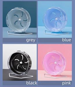 Roue de course pour hamster, tapis roulant léger en PP, style classique, silencieux, antidérapant, peut être accroché à la cage, jouet pour petits animaux, grande taille - Product Image 6