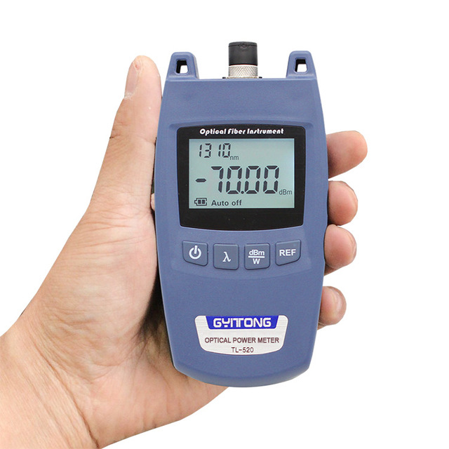 MT-8623 Miniature Optical Power Meter with VFL 800-1700nm Wavelength Lithium Battery 1100mAh -70dB~10dB Scope