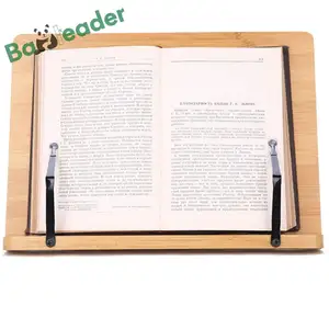 Ahşap bambu tarifi standı açık kitap pişirme okuma nota kitabı sayfa tutucu ahşap kitap tutucu standı