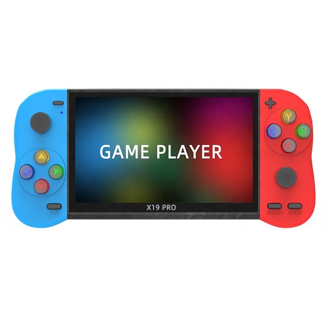 New Arrival X19 Pro Video Game Console 6800+ Classic Games 5.1 Inch Screen Many Emulators Dual 3D Joystick Handheld Game Players