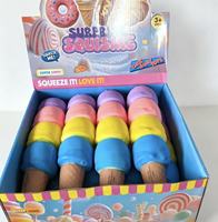 Jumbo Squishy Super Doux Pastèque Pomme Avocat Gâteau Crème Glacée Jouet de Simulation à Pétrir en Forme de Fruits et Aliments Jouet Anti-Stress Fidget