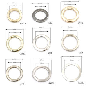 Luxuriöse 10mm 15mm 20mm 25mm 32mm 38mm Hochbelastbare Zinklegierung Metall-O-Ringe für Kleidung und Bekleidungsaccessoires mit Elegantem Kreisdesign - Product Image 3