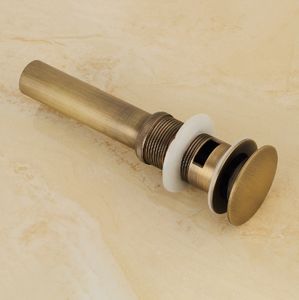 Lavabo de latón para baño, <span class=keywords><strong>escurridor</strong></span> de aguas residuales emergente para hotel, acabado cepillado <span class=keywords><strong>antiguo</strong></span>, efecto <span class=keywords><strong>antiguo</strong></span>, haga clic en residuos emergentes - Product Image 3