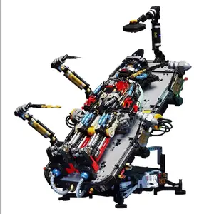 52016 2 in1 Ideen Cartoon Astro Boy Mechanische Mecha Roboter Gebäude Modell Moc Spielzeug Ziegel Films piele Modell Kits