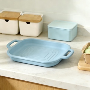 ถาดอบขนมปังซิลิโคนคุณภาพสูง เกรดอาหาร ใช้ซ้ำได้ สำหรับหม้อทอดไร้น้ำมัน อุปกรณ์เสริมสำหรับการอบในครัว - Product Image 3