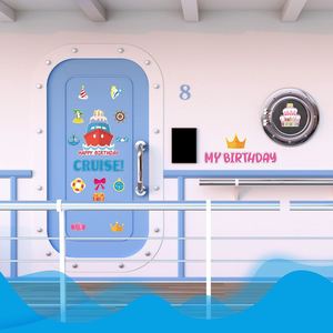 Imanes Decorativos para Puerta de Crucero de Cumpleaños, Imanes Divertidos y Reutilizables para Feliz Cumpleaños, Cabina, Barco, Carnaval, Refrigerador - Product Image 2