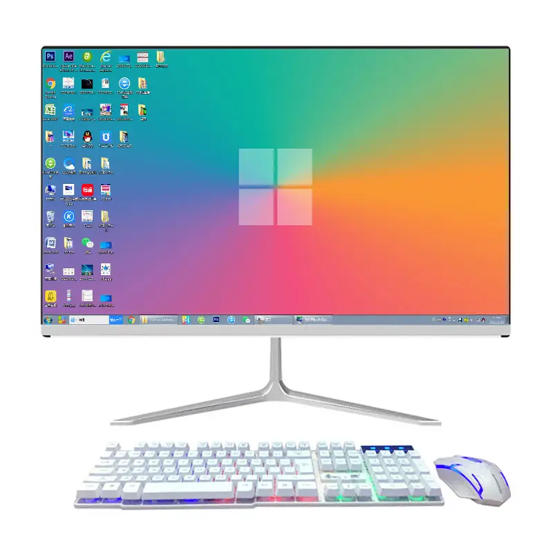 NEU All-in-One-PC 23,8-Zoll-All-in-One-PC OEM-Marken computer i5 7500 RAM 8G SSD 256G Monoblock-Gaming-Desktop-PC