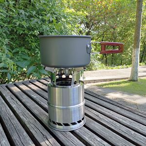 Estufa de Leña Portátil de Acero Inoxidable, Estufa Plegable para Acampar al Aire Libre, Parrilla para Picnic, Parrilla para Barbacoa, Tiempo de Ebullición de 5 Minutos - Product Image 2