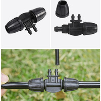 Raccord réducteur croisé 8/12 pour irrigation goutte à goutte de vergers et aménagements paysagers, accessoire répartiteur multi-sorties pour micro-pulvérisation
