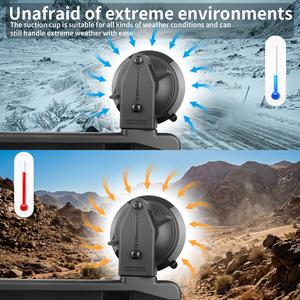 Support VINmounts à quatre ventouses pour l'installation Starlink Mini sur véhicule ou bateau - Support anti-vibration en nylon renforcé et durable - Product Image 6