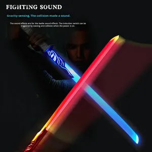 <span class=keywords><strong>Sabre</strong></span> Lumineux Étoile Scintillante à Effets Sonores et Lumières Fluides Multicolores, Jouet Cadeau pour Garçons, Vente en Gros - Product Image 3