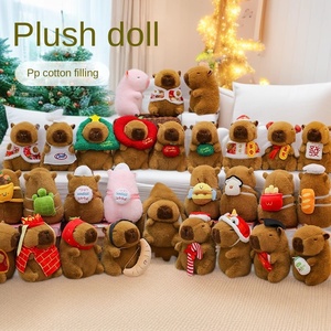 New 8-Inch Super Soft Cappibala Capybara Doll Bear Type PP Cotton Filling Claw Machine Plush Batch <b>Gift</b> Stuffed Animal Toys - Product Image 2