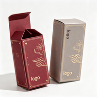 Boîte d'emballage cosmétique personnalisable avec logo, recyclable, pour le visage, pour huile, sérum, carton pliable personnalisable pour parfum, shampoing, blush