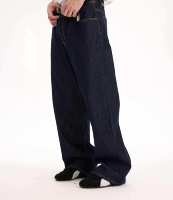 Pantalon en denim pour hommes Jeans Bootcut à lisière de haute qualité, délavés, personnalisés, cargo à jambe droite, en gros Jeans baggy pour hommes