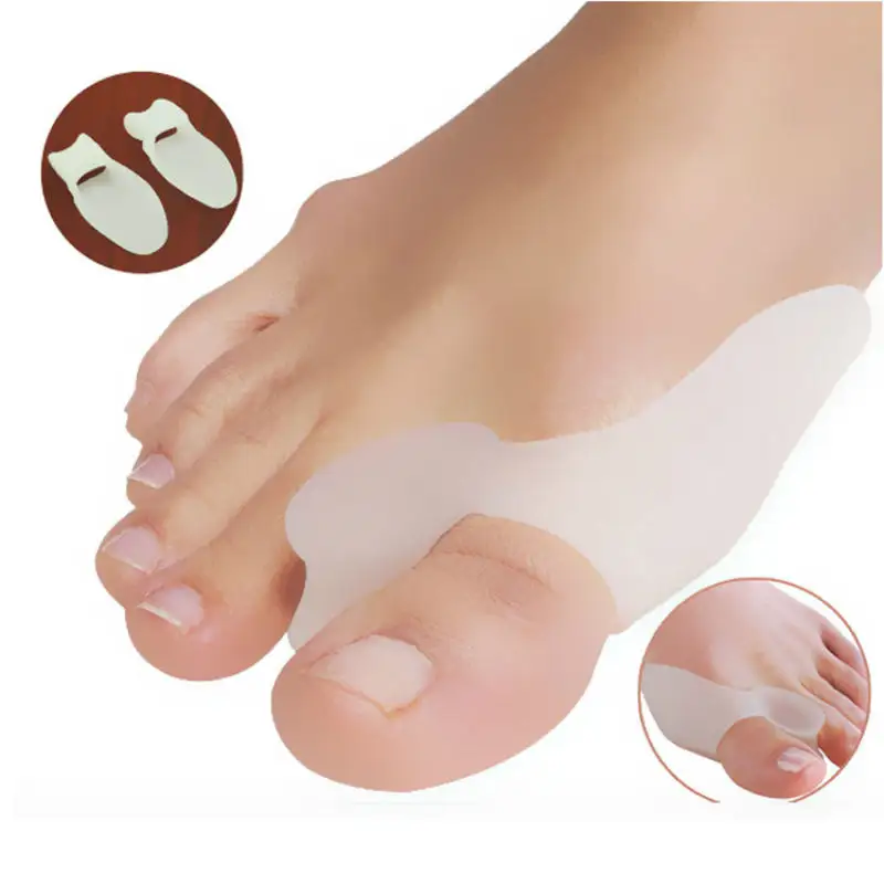 Custom Medical hallux valgus foot splint nail protector Corrector pedicure bunion gel silicone toe separator